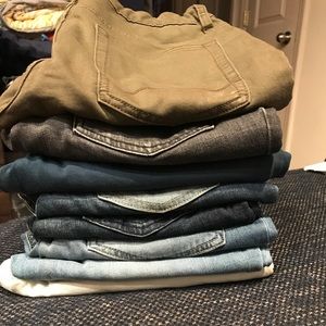 Cat & Jack Jeans Bundle 7 pairs Sz 16 husky